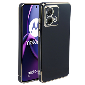 Puzdro pre Motorola Moto G84 5G, Glamour CamShield, čierne