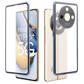 Puzdro pre Realme 11 Pro 5G / Pro+ 5G, Magnetic Dual Glass, modré