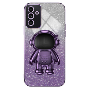 Puzdro pre Samsung Galaxy A15 4G / 5G, Glitter Astronaut, fialové