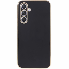 Puzdro pre Samsung Galaxy A15, Glamour CamShield, čierne + 9H sklo