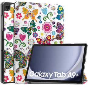 Puzdro pre Samsung Galaxy Tab A9+, Smartcase, Butterfly