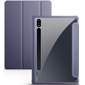 Puzdro pre Samsung Galaxy Tab S7 Plus / Tab S7 FE, Smartcase Hybrid, so slotom na stylus, fialové