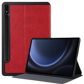 Puzdro pre Samsung Galaxy Tab S9 FE+ Plus, Smartcase s priestorom pre stylus, červené