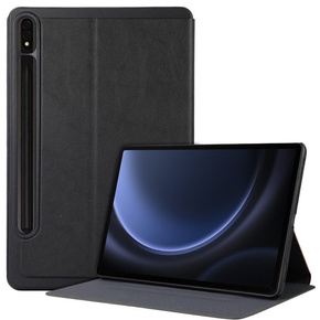 Puzdro pre Samsung Galaxy Tab S9 FE+ Plus, Smartcase s priestorom pre stylus, čierne