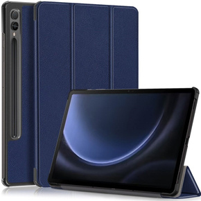 Puzdro pre Samsung Galaxy Tab S9 FE+ Plus, Smartcase s priestorom pre stylus, tmavomodré