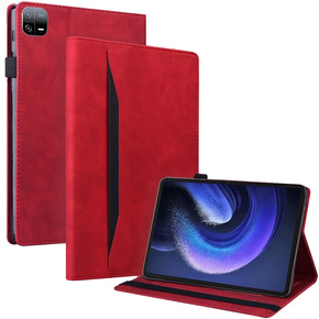 Puzdro pre Xiaomi Pad 6, Classic, s priestorom pre stylus, červené