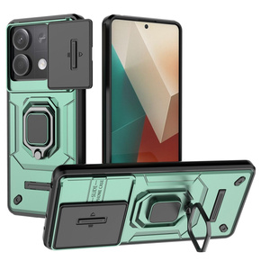 Puzdro pre Xiaomi Redmi Note 13 5G, KickStand Camera Lens, zelený