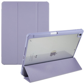 Puzdro pre iPad 10.2 2021 / 2020 / 2019, Smartcase Hybrid, so slotom na stylus, fialové