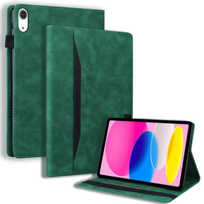 Puzdro pre iPad 10.9 2022 10 Gen, Classic, s priestorom pre stylus, zelený