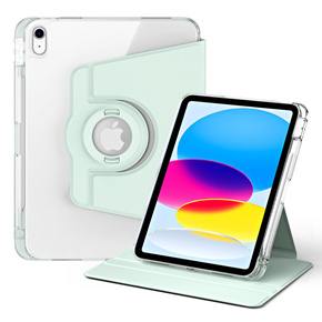 Puzdro pre iPad 10.9 2022 10 Gen, s priestorom pre stylus, otočné o 360°, zelený
