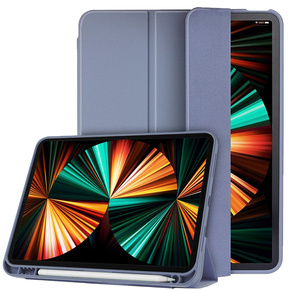 Puzdro pre iPad Pro 11 2021/2022, Smartcase s priestorom pre stylus, fialové