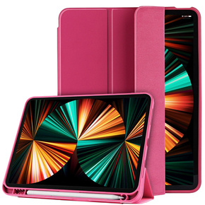Puzdro pre iPad Pro 11 2021/2022, Smartcase s priestorom pre stylus, ružové