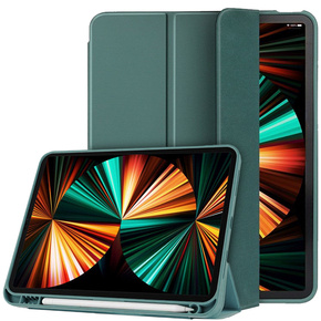 Puzdro pre iPad Pro 11 2021/2022, Smartcase s priestorom pre stylus, zelený