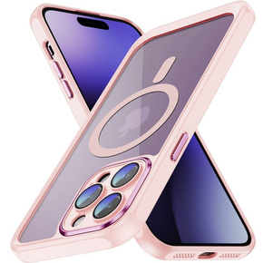 Puzdro pre iPhone 14 Pro Max, ERBORD Impact Guard, MagSafe, ružové