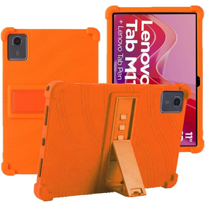 Silikón puzdro pre Lenovo Tab M11, Impact, pancierovaný, oranžové