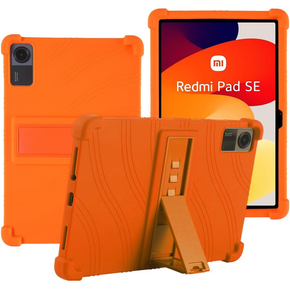 Silikón puzdro pre Xiaomi Redmi Pad SE 11", Impact, pancierovaný, oranžové