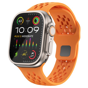 Silikónový remienok pre Apple Watch 1/2/3/4/5/6/7/8/SE/ULTRA 42/44/45/49MM, oranžový