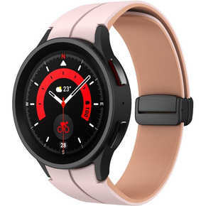 Silikonowy Pasek do Samsung Galaxy Watch 4 / 5 40/42/44/46/45MM PRO, Granatowy / Czerwony