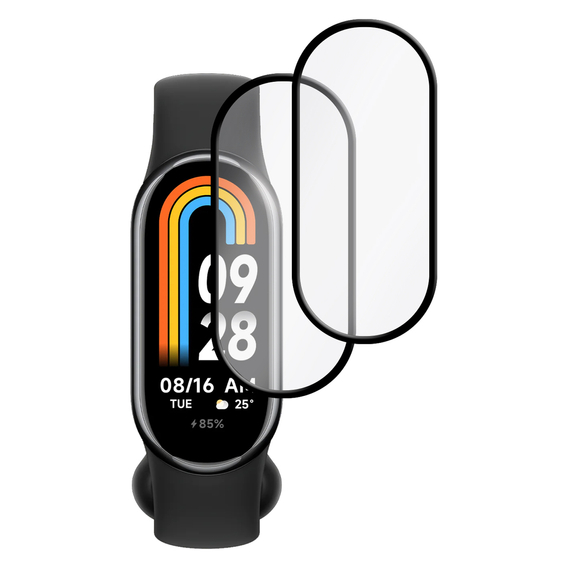 2x hybridné sklo ERBORD pre Xiaomi Smart Band 8