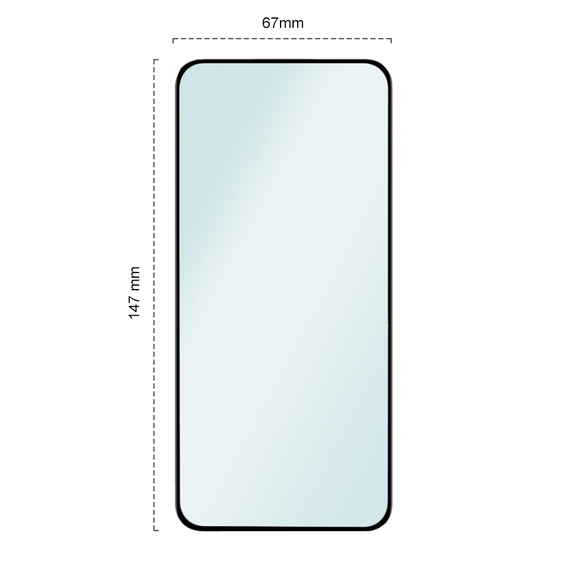 2x tvrdené sklo pre Xiaomi 13, ERBORD 3D pre celý displej