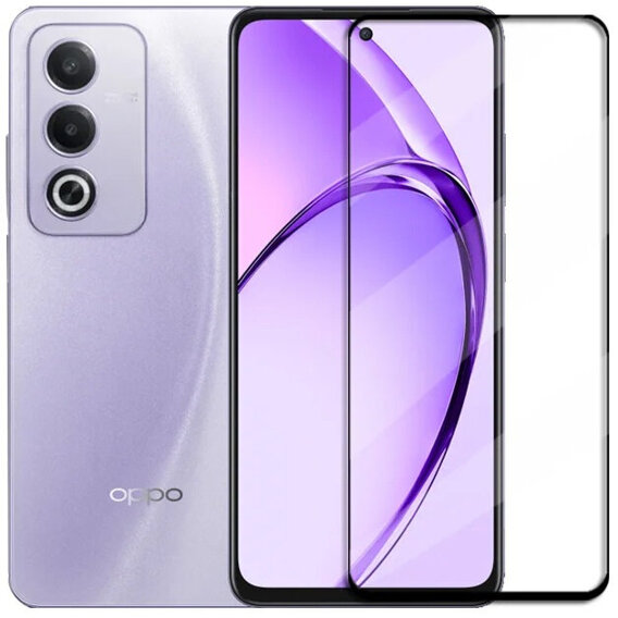 3D tvrdené sklo pre Oppo A80, čierny rám