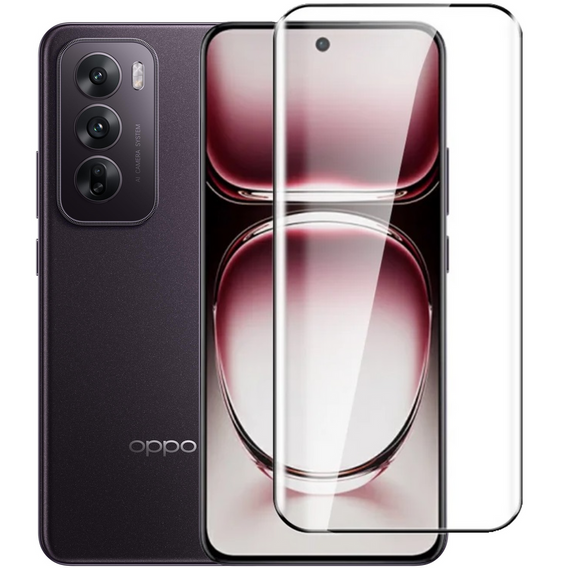 3D tvrdené sklo pre Oppo Reno 12, čierny rám