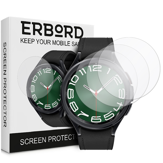 3x ERBORD Hydrogélová fólia pre Samsung Galaxy Watch 6 Classic 43mm