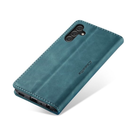 CASEME puzdro pre Samsung Galaxy A04S / A13 5G, Leather Wallet Case, zelený