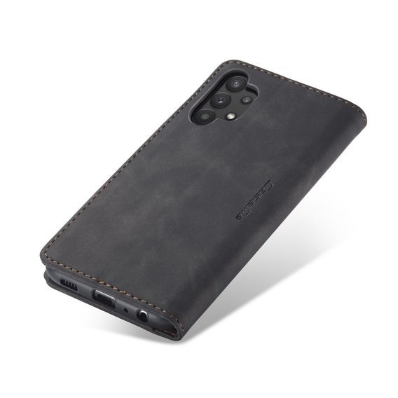 CASEME puzdro pre Samsung Galaxy A32 5G, Leather Wallet Case, čierne