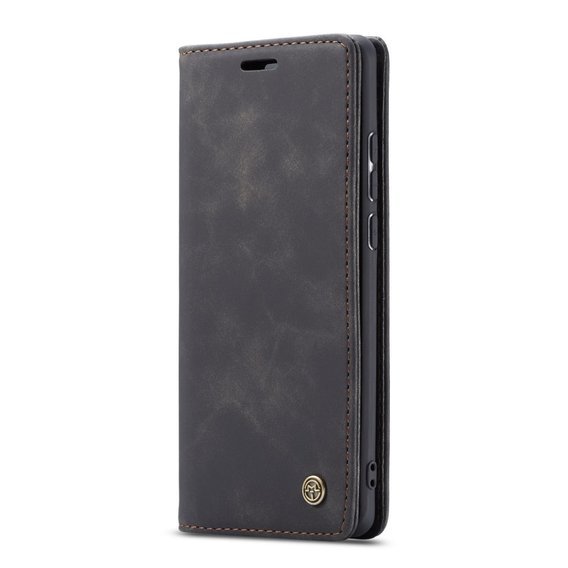 CASEME puzdro pre Samsung Galaxy A50, Leather Wallet Case, čierne