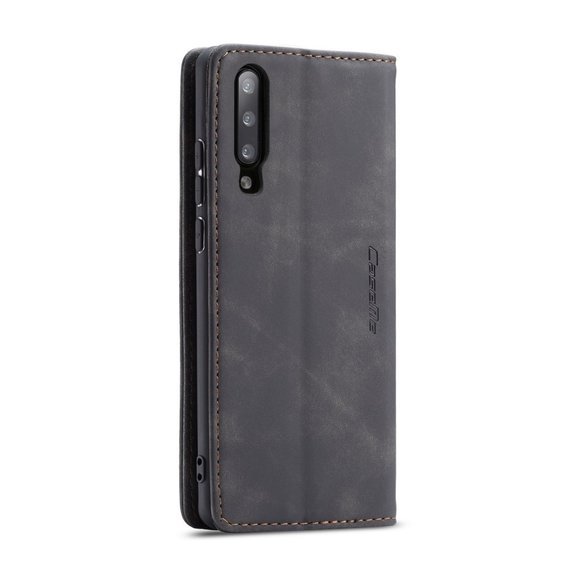 CASEME puzdro pre Samsung Galaxy A50, Leather Wallet Case, čierne