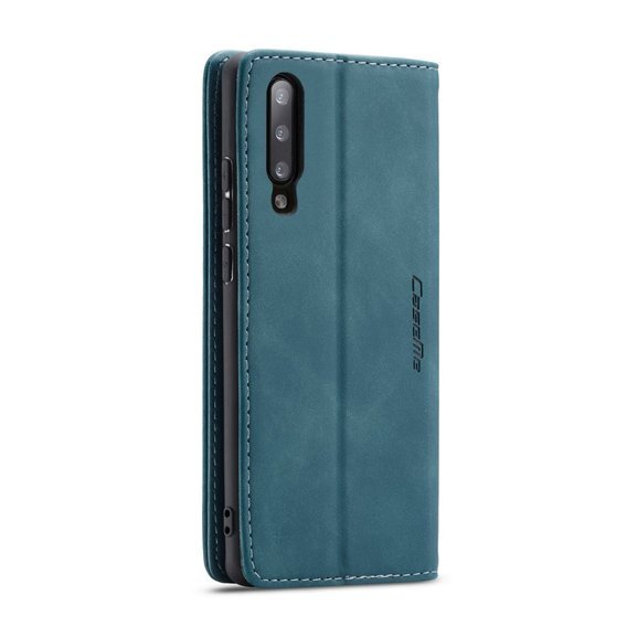 CASEME puzdro pre Samsung Galaxy A70, Leather Wallet Case, modré