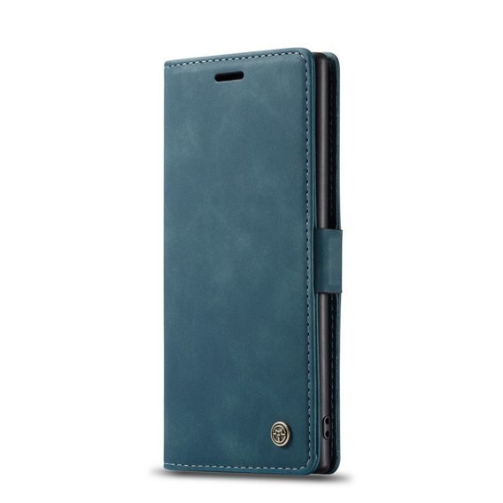 CASEME puzdro pre Samsung Galaxy Note 10 Plus/5G, Leather Wallet Case, zelený