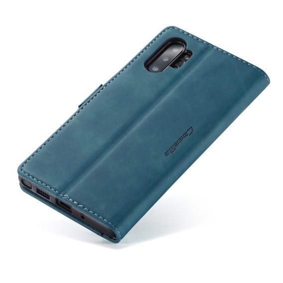 CASEME puzdro pre Samsung Galaxy Note 10 Plus/5G, Leather Wallet Case, zelený