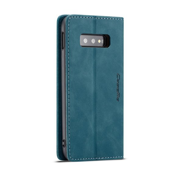 CASEME puzdro pre Samsung Galaxy S10E, Leather Wallet Case, modré