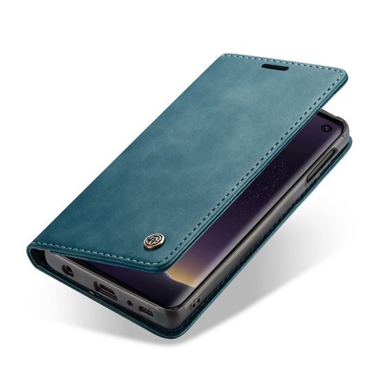 CASEME puzdro pre Samsung Galaxy S10E, Leather Wallet Case, modré