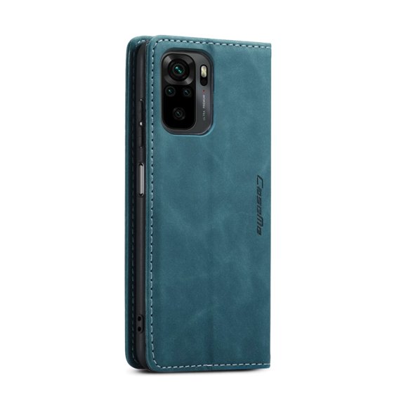 CASEME puzdro pre Xiaomi Redmi Note 10 / 10S, Leather Wallet Case, zelený