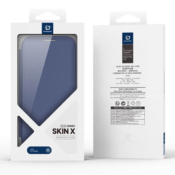 Dux Ducis Obal na mobil pre iPhone 16 Pro, Skin X Pro, MagSafe, tmavomodré