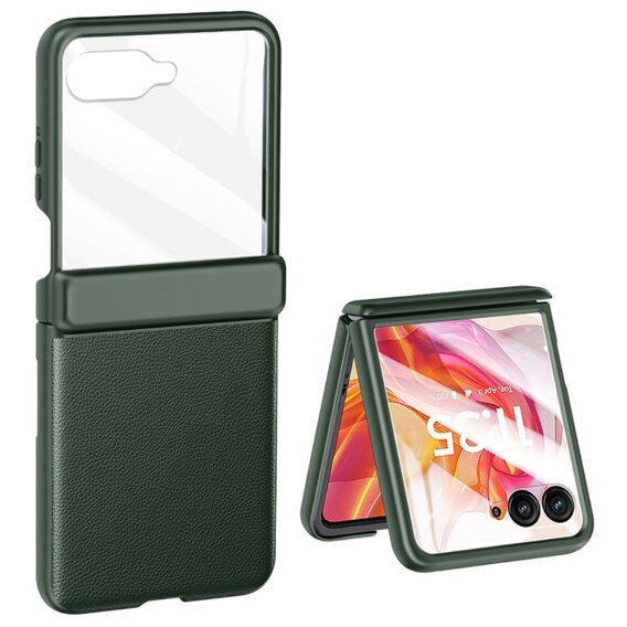 Etui Litchi Leather do Samsung Galaxy Z Flip 4, Black