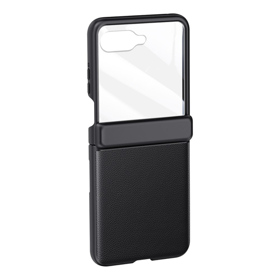 Etui Litchi Leather do Samsung Galaxy Z Flip 4, Black