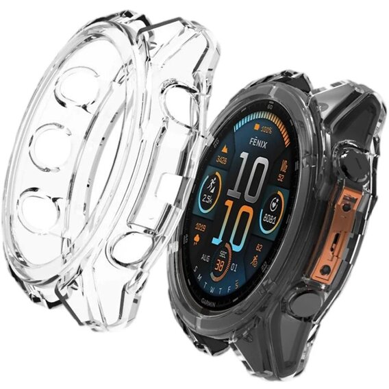 Etui Ochronne Silikonowe do Garmin Fenix 6 / 6 Pro, Case, Przezroczyste