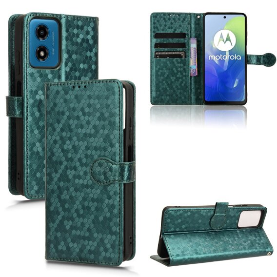 Flipové puzdro pre Motorola Moto G24 / G24 Power / G04, Wallet Rhombus, zelený