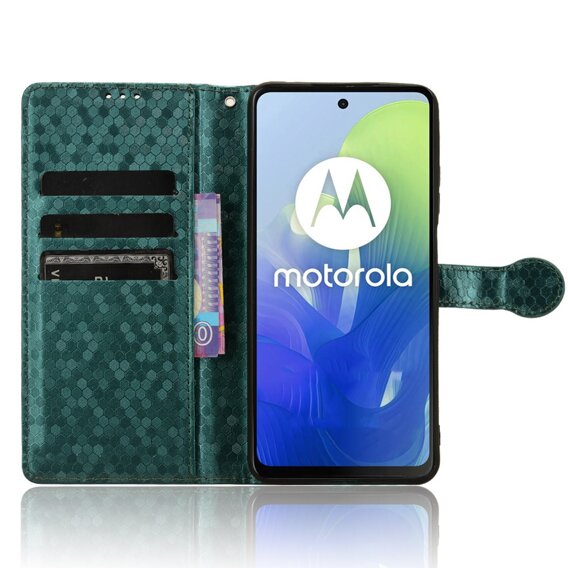 Flipové puzdro pre Motorola Moto G24 / G24 Power / G04, Wallet Rhombus, zelený