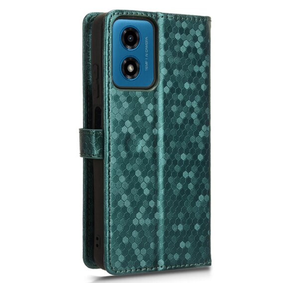 Flipové puzdro pre Motorola Moto G24 / G24 Power / G04, Wallet Rhombus, zelený