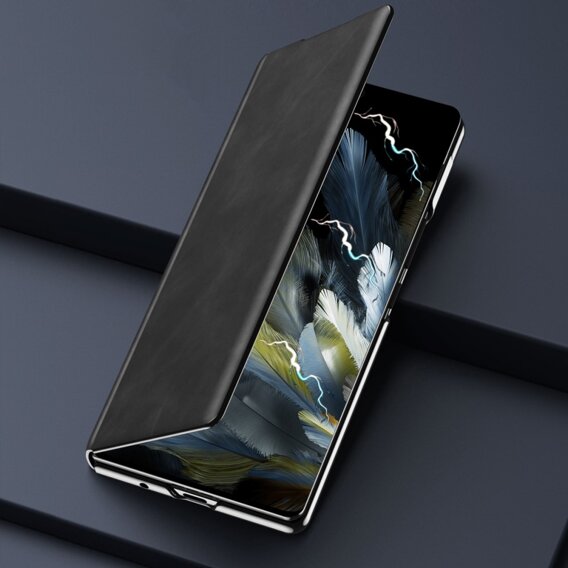 Flipové puzdro pre Oppo Find N3 5G / OnePlus Open, Wallet Nappa Texture, čierne