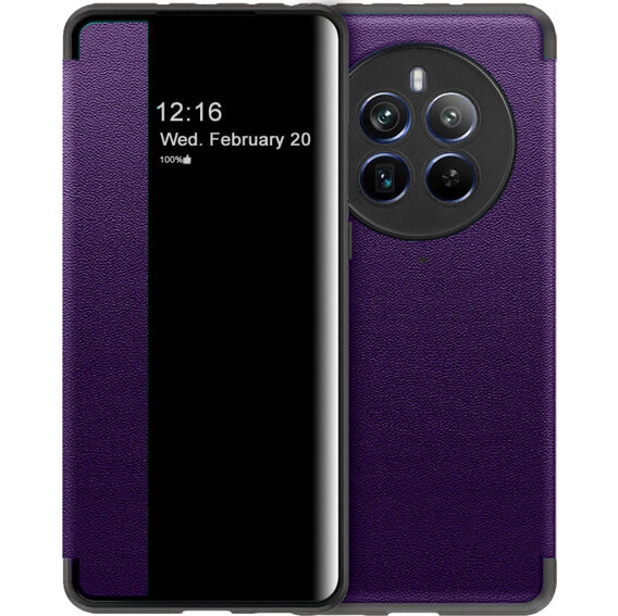 Flipové puzdro pre Realme 12 Pro 5G / 12 Pro+ 5G, Side View, fialové