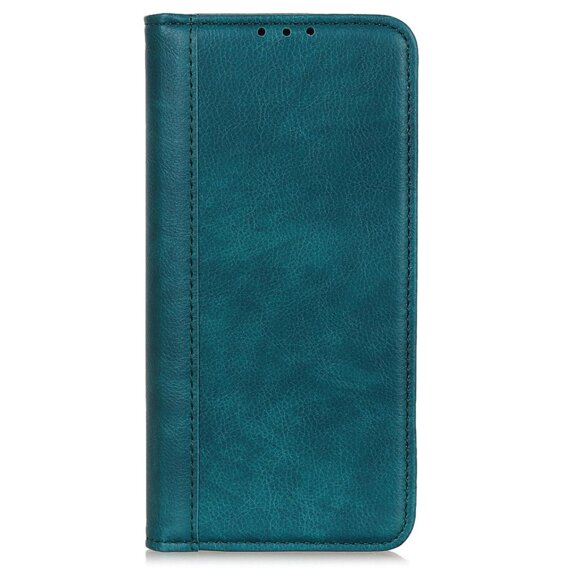 Flipové puzdro pre Xiaomi Poco F6, Split Leather, zelený