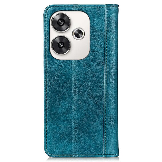 Flipové puzdro pre Xiaomi Poco F6, Split Leather, zelený