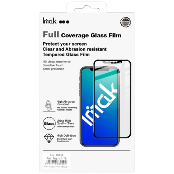 IMAK Full Cover tvrdené sklo pre Samsung Galaxy A35 / A55, čierne