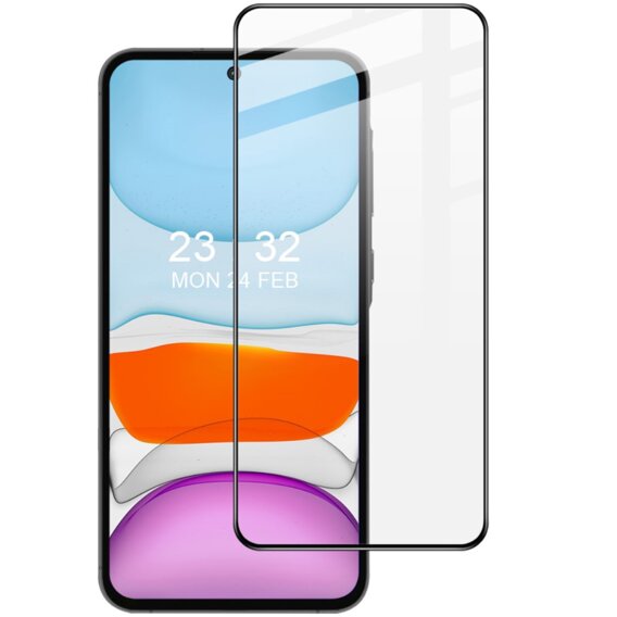 IMAK Full Cover tvrdené sklo pre Samsung Galaxy A35 / A55, čierne
